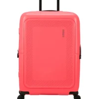 Maleta grande Dashpop American Tourister, detalle del cierre, cierre TSA integrado y estructura segura