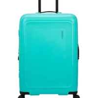 Maleta grande Dashpop American Tourister, detalle del cierre, cierre TSA integrado y estructura segura