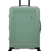 Maleta grande Dashpop American Tourister, detalle del cierre, cierre TSA integrado y estructura segura