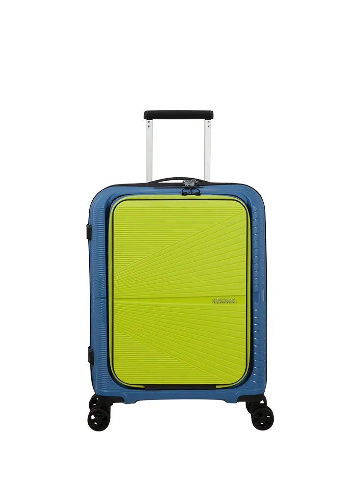 Maleta de cabina American Tourister, vista principal, carcasa rígida, ruedas 360° y diseño resistente