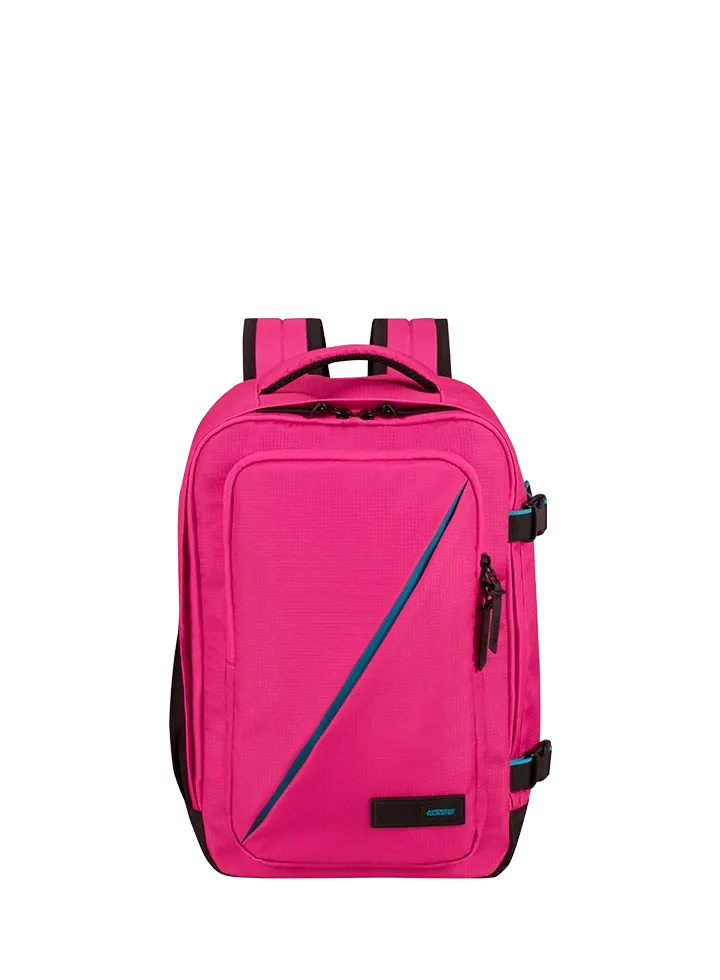 Mochila de cabina Take2Cabin American Tourister en color frambuesa, vista principal