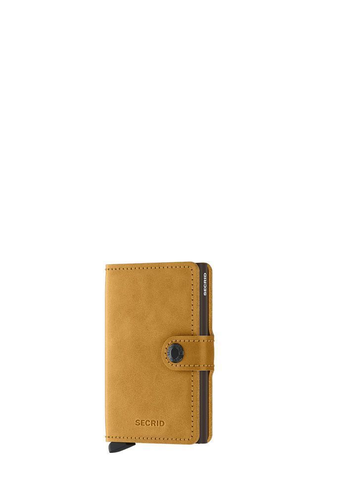 Tarjetero metálico Secrid _miniwallet_vintage_ocre_b7a3a8023516328f3d055d511c39a35e con diseño compa