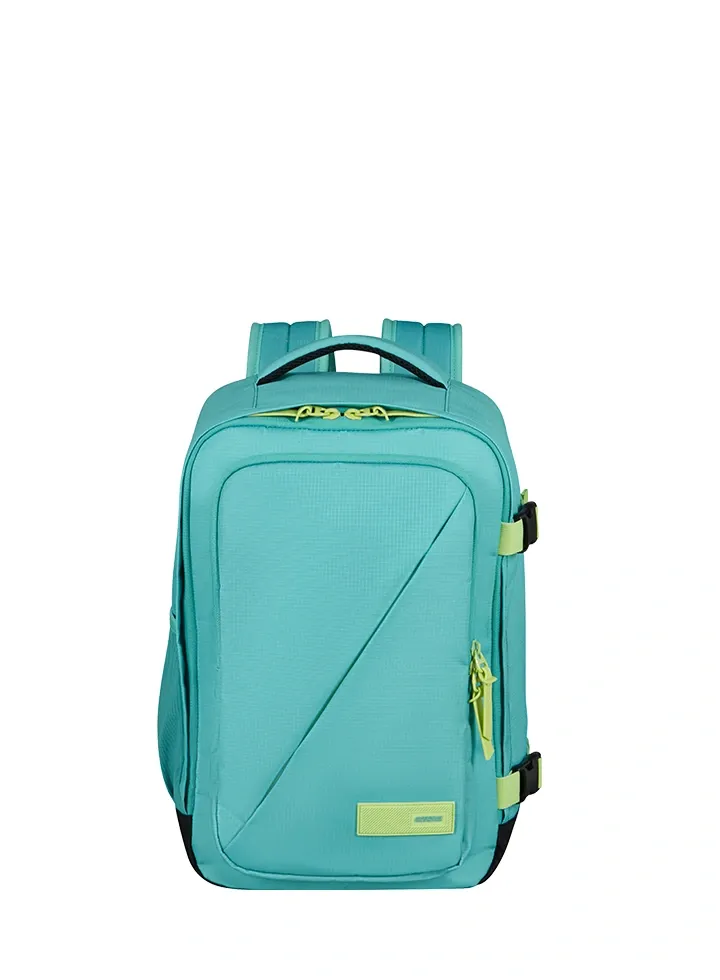 Mochila de cabina Take2Cabin American Tourister en color turquesa, vista principal