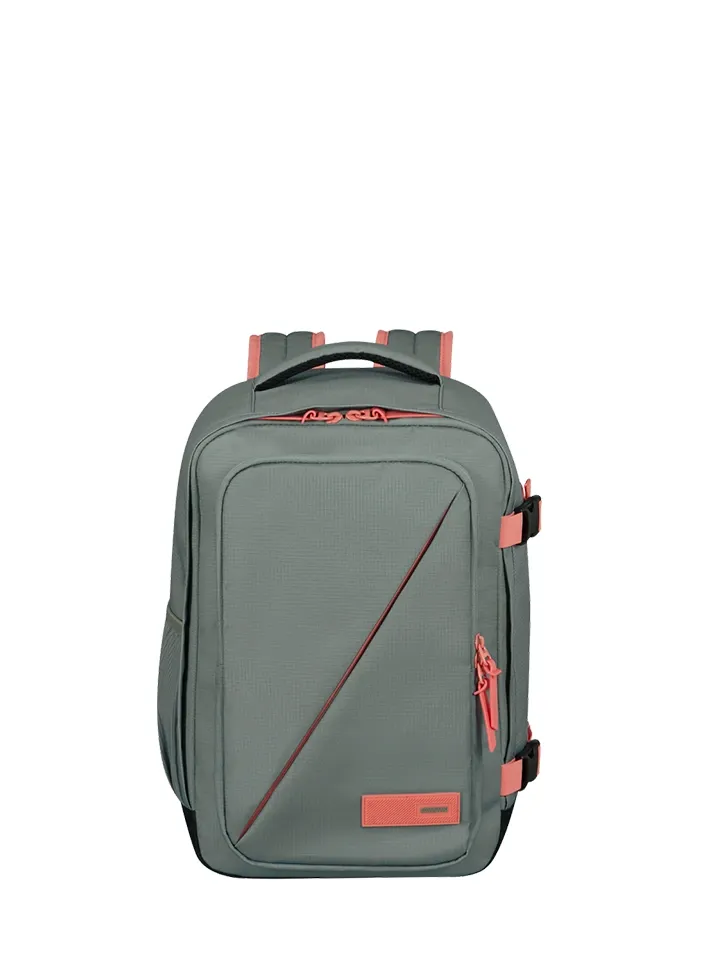 Mochila de cabina Take2Cabin American Tourister, vista principal, diseño urbano, bolsillos prácticos y formato cómodo