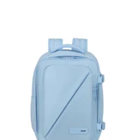 Mochila de cabina Take2Cabin American Tourister en color azul pastel, vista principal