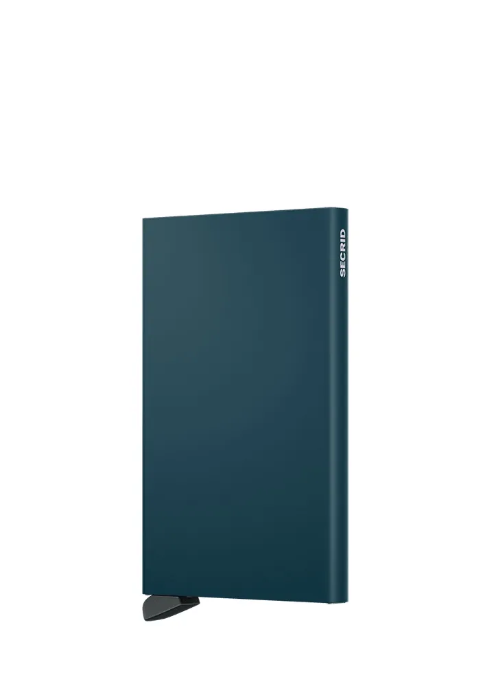 Tarjetero metálico Secrid _tarjetero_cardprotector_teal con diseño compacto