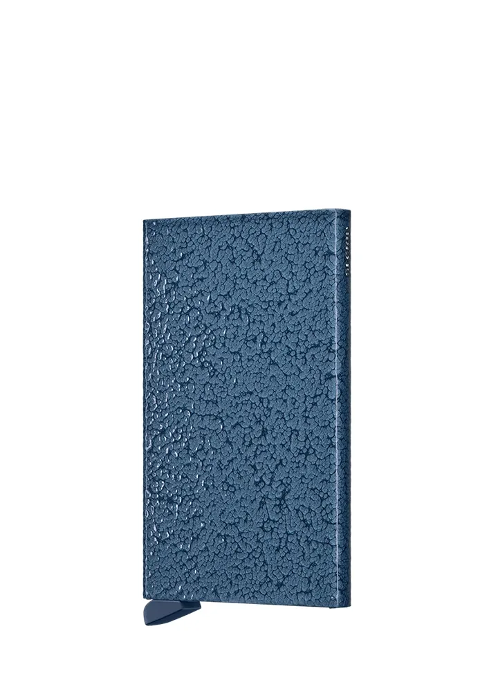 Tarjetero metálico Secrid _tarjetero_cardprotector_hammerstone_navy con diseño compacto