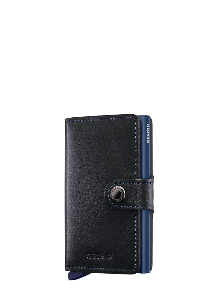 Tarjetero metálico Secrid _tarjetero_miniwallet_original_black_navy con diseño compacto