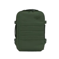 Mochila CabinZero Military 36L Mystic Green, vista de producto para viaje y cabina