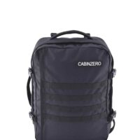 Mochila CabinZero Military 36L Black, vista de producto para viaje y cabina