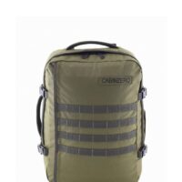 Mochila CabinZero Military 36L Green, vista de producto para viaje y cabina