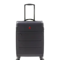 maleta de cabina gladiator helios negra nylon expandible 4 ruedas