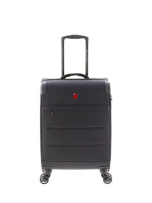 maleta de cabina gladiator helios negra nylon expandible 4 ruedas