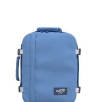 Mochila CabinZero Classic 28L Infinity Blue, vista de producto para viaje y cabina