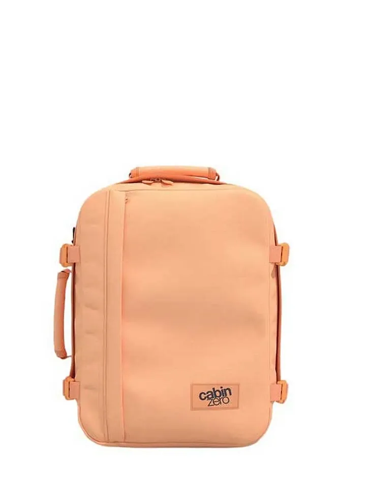 Mochila CabinZero Classic 28L Sunny Day, vista de producto para viaje y cabina