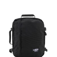 Mochila CabinZero Classic 28L Absolute Black, vista de producto para viaje y cabina