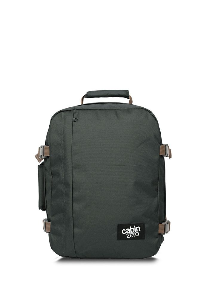 Mochila CabinZero Classic 28L Black Sand, vista de producto para viaje y cabina