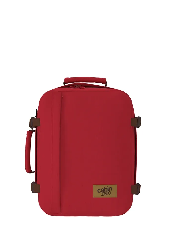 Mochila CabinZero Classic 28L, vista de producto para viaje y cabina